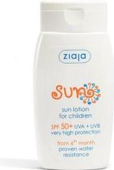 Immagine prodotto Ziaja Lozione solare per bambini SPF 50 125ml (Crema solare, SPF 50+, 125 ml)