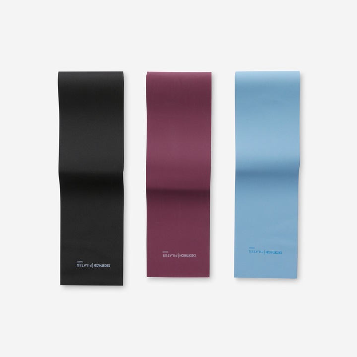 Actual product image Domyos Fitness band Pilates training band set of 3 2 kg 3 kg 4 kg (1.90 m)