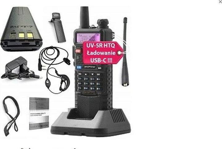 Actual product image Baofeng UV-5R HTQ 3800 USB-C WALKIE-TALKIE