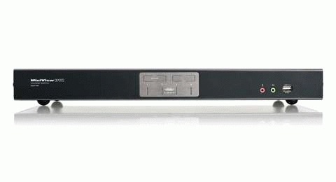Produktbild Iogear 4-Port Dual Link DVI KVMP Switch with 7.1 Audio and Cables
