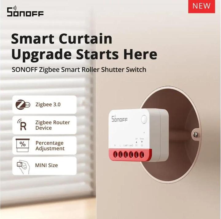 Produktbild Sonoff Smart ZigBee Mini Switch (Rolladenaktor)