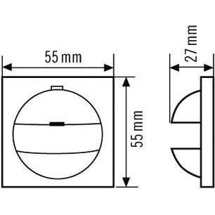 Thumbnail - Esylux, Zubehör Gebäudesicherheit, Abdeckung IPBS1 weiss