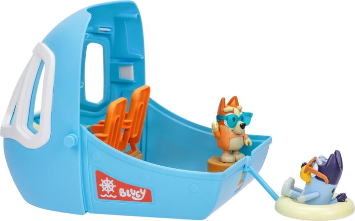 Productafbeelding Moose Bluey transformatiespeelset Holiday 3in1 vliegtuig-boot-hotel