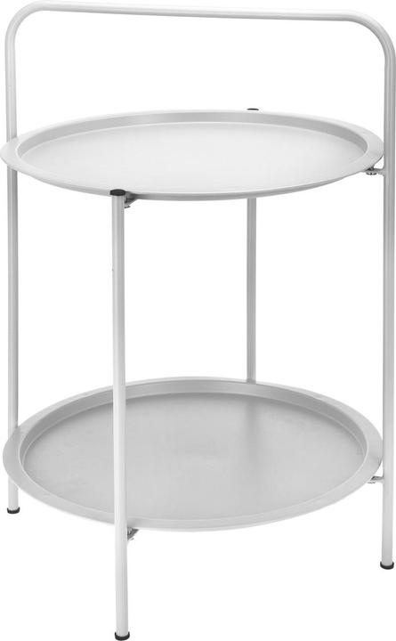 Casativo Beistelltisch mit 2 Ebenen aus Metall