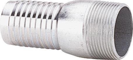 Actual product image Teguma Schlauchstutzen Verzinkter Stahl Schlauchgrösse 38 mm Gewicht 0,248 kg Aussengewinde 1.1/2 ″ (38 mm)