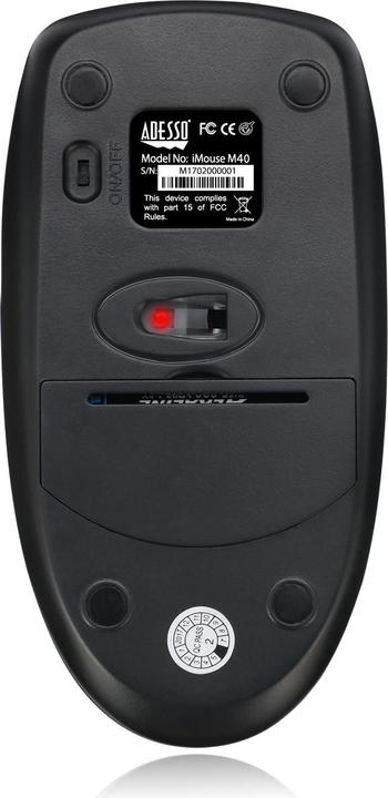 Actual product image Adesso WKB-1330CB Keyboard RF Wireless QWERTY US English (Eng. Int., Wireless)