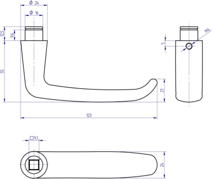 Image du produit Mega Poignées de porte WAGGON 32.100 / 33.100 (Poignée de porte)
