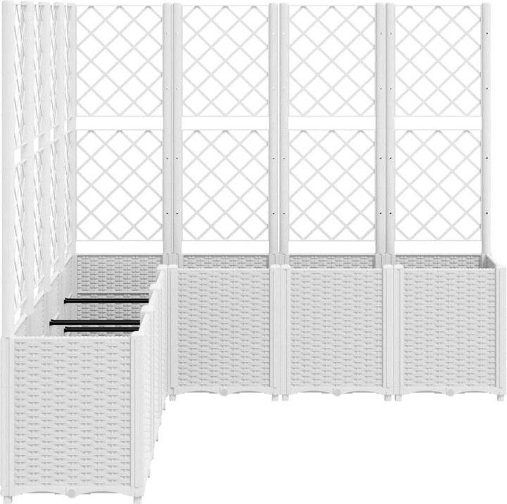 Actual product image VidaXL Planter with trellis PP