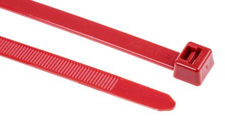 Produktbild HellermannTyton Kabelbinder T120R rot (Kunststoffkabelbinder, 380 mm, 100 Stk.)