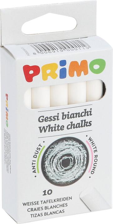 Image du produit Primo Des craies sans poussière (Blanc, 10 x)