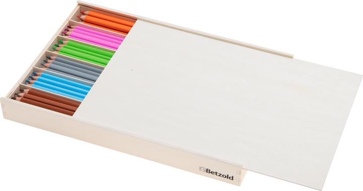 Produktbild Betzold 144 dicke Dreikantstifte (17,5 cm) in Holzbox (144x)