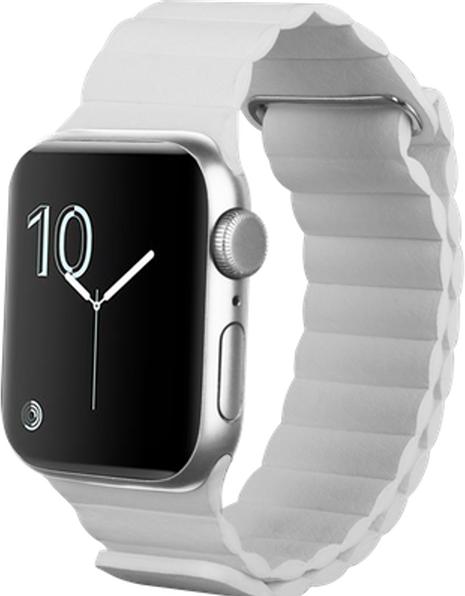 Actual product image Just in Case Leder-Armband MagFit Leather Ivory (PU leather)