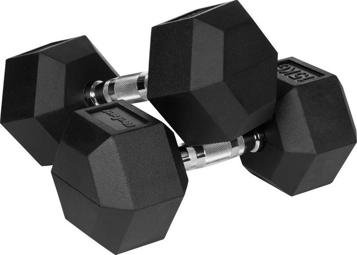 Image du produit Rebel Haltères caoutchoutés en fonte HEX 2x15 kg ACTIVE
