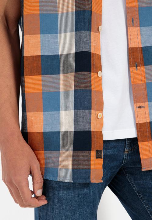 Actual product image Camel Active Linen mix checked shirt (M)