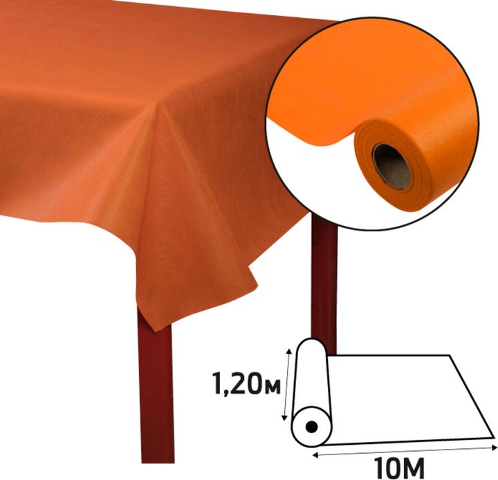 Actual product image Exacompta Tablecloth Rolls Spu nbond L120x10m Orang (120 x 120 cm)