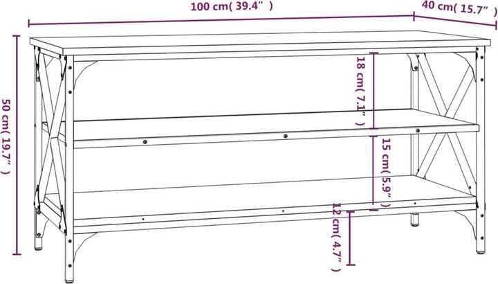 Actual product image vidaXL Cash (100 x 40 x 50 cm)