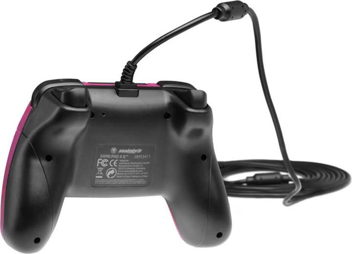 Actual product image Snakebyte Pad 4 S wired PS3/PS4 controller 3m - camouflage bubblegum magenta (PS3, PS4)