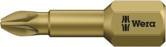 Actual product image Wera Bit for Pozidriv, 1/4 inch C 6.3, with hard torsion zone (1)