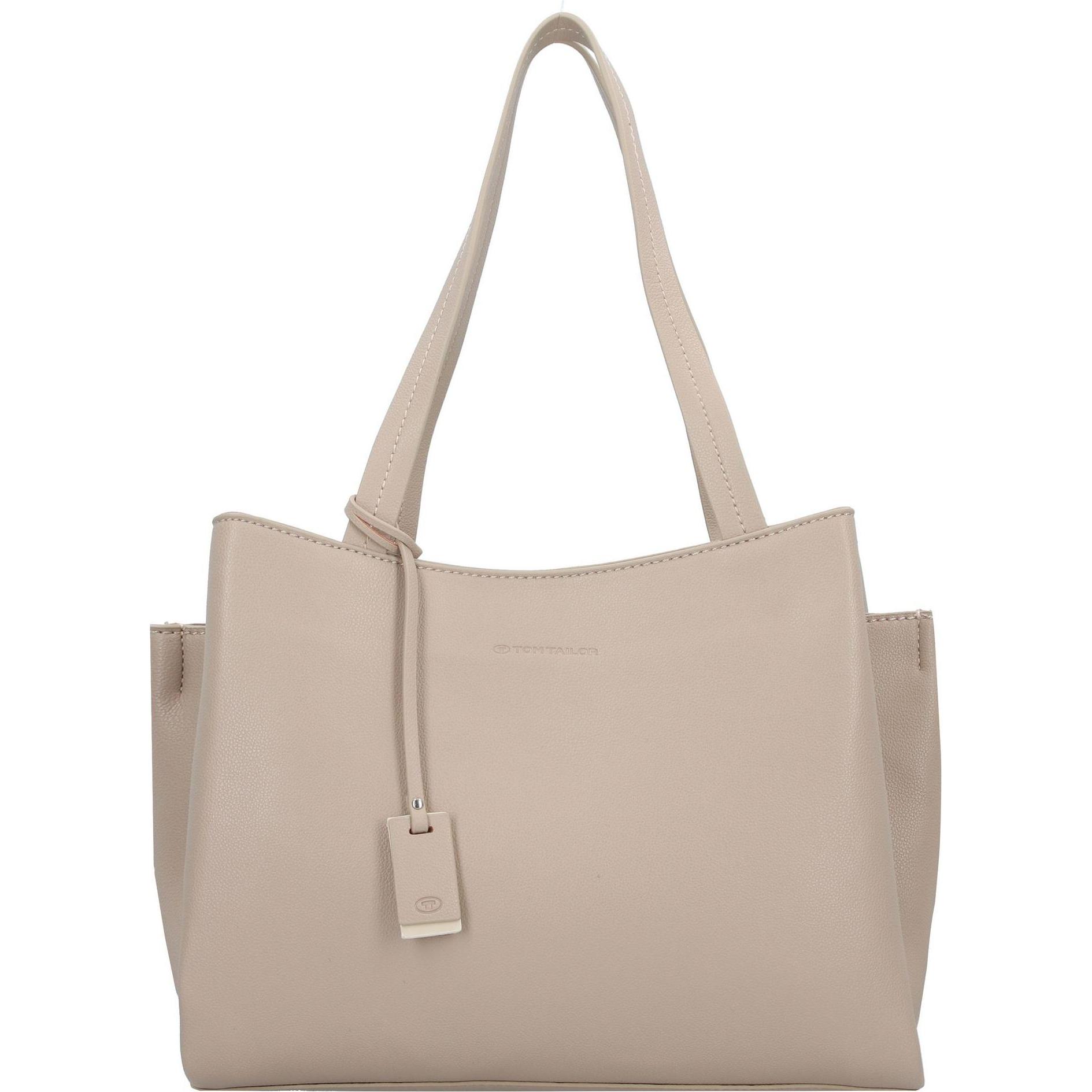 Tom Tailor, Tasche, Mareile Shopper Tasche 37 cm, Beige, (10 l)