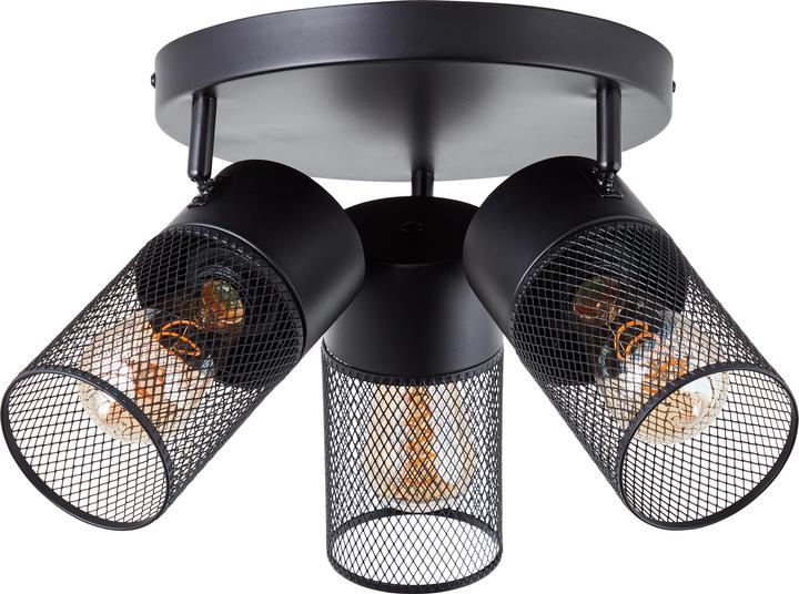 Produktbild Brilliant Kamolo Spotrondell 3flg schwarz matt (E27)