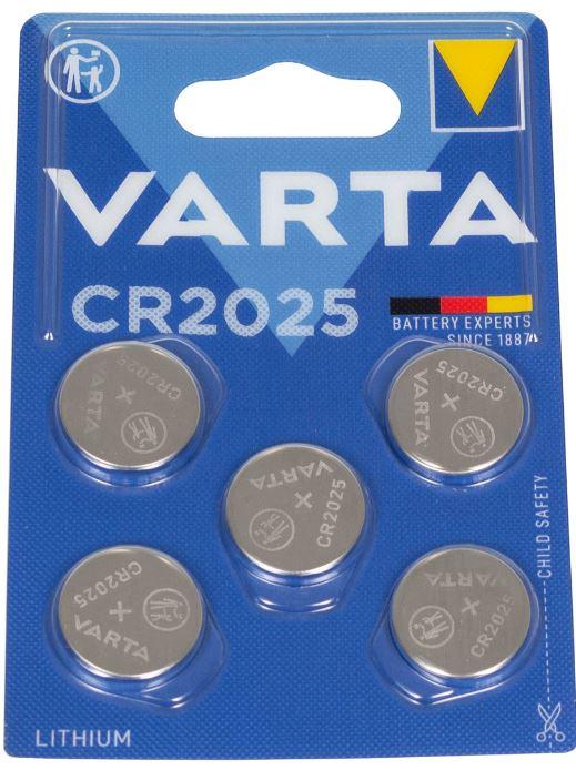 Image du produit Varta Electronics CR2025 (5 pcs, CR2025, 165 mAh)