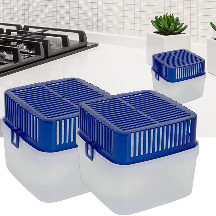 Produktbild Ultra Fresh 2er-Set Luftentfeuchter inkl. zwei 400 g Granulat-Beutel, Raumentfeuchter 1,8 l (25 m²)