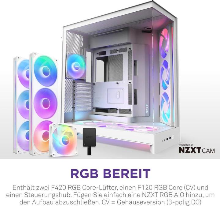 Productafbeelding NZXT H9 Flow RGB+ (ATX, Micro ATX (mATX), Mini-ITX)