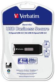 Actual product image Verbatim USB Drive Business Secure (4 GB, USB 2.0)