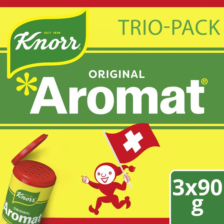 Produktbild Knorr Aromat Streuwürze Nachfüllbeutel Trio-Pack, optimales Würzen zahlreicher Gerichte (270 g)