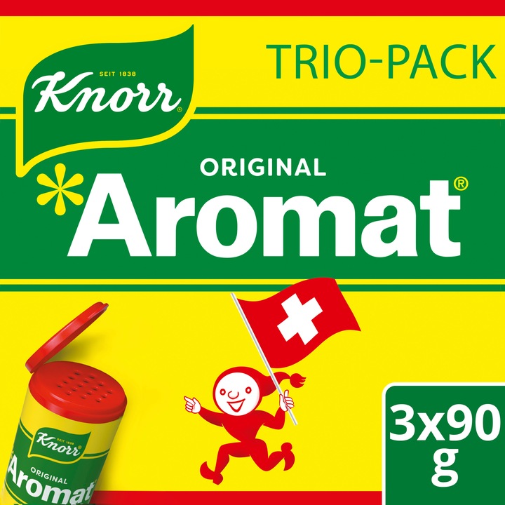 Image du produit Knorr Aromat Recharge de condiment en poudre Trio-Pack, assaisonnement optimal de nombreux plats (270 g)