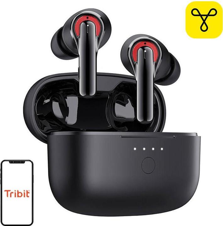 Actual product image Tribit Flybuds C1 BTH93 (Black) (50 h, Cable)