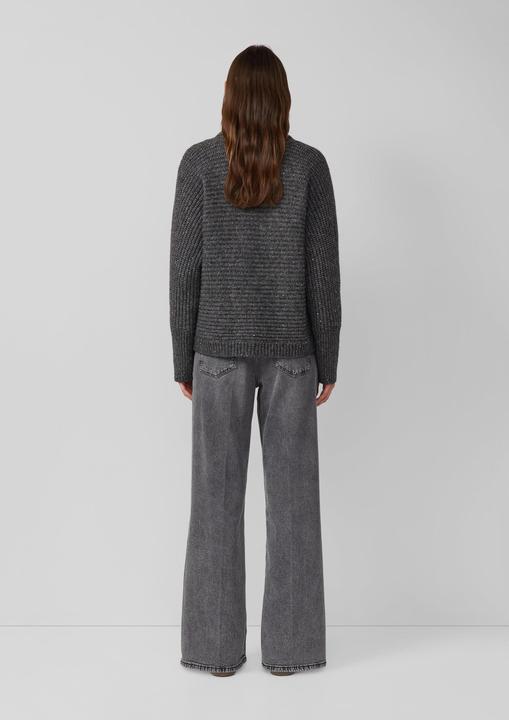 Produktbild s.Oliver Strickjacke Glitzernder Cardigan mit Schalkragen (40)