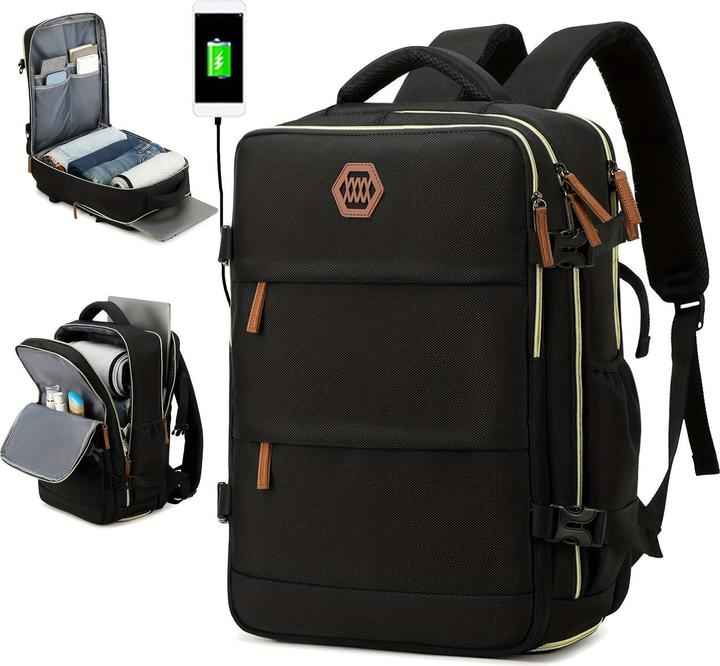 Produktbild Only-Bags.Store Travel Backpack With Shoes Compartment, Large Capacity Business Computer Daypack, Outdoor Travel