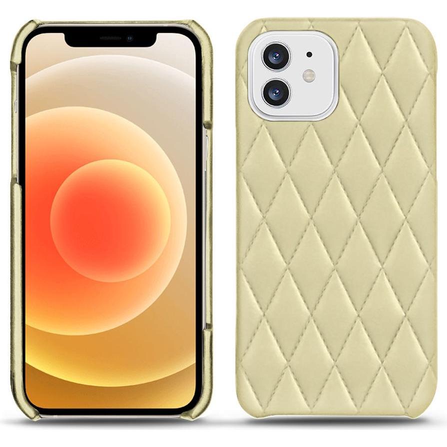 Noreve Lederschutzhülle (Apple iPhone 12 mini), Smartphone Hülle, Beige