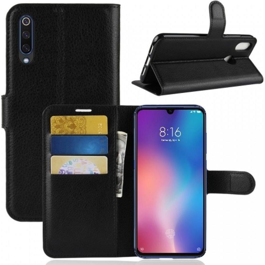 Screenguard Xiaomi Mi 9 Leather Guard Lederhülle (Xiaomi Mi 9), Smartphone Hülle, Schwarz