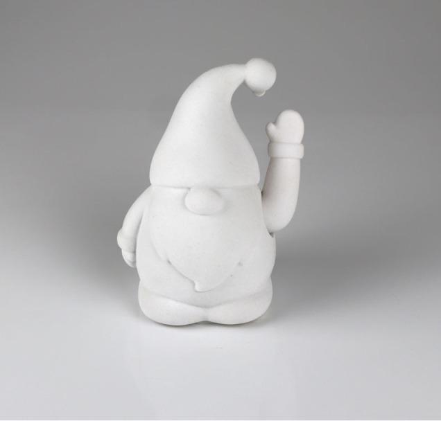 Image du produit CreaDiva Winke lutin blanc floqué - 17cm de haut
