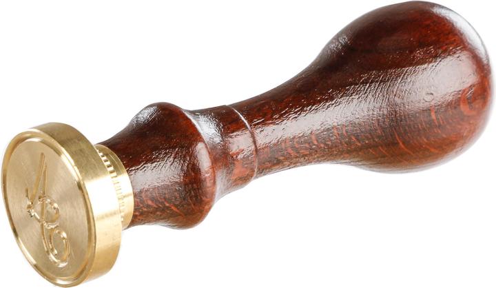 Image du produit Jacques Herbin Sceau rond à vis (lettre anglaise) avec manche en bois vernis - a