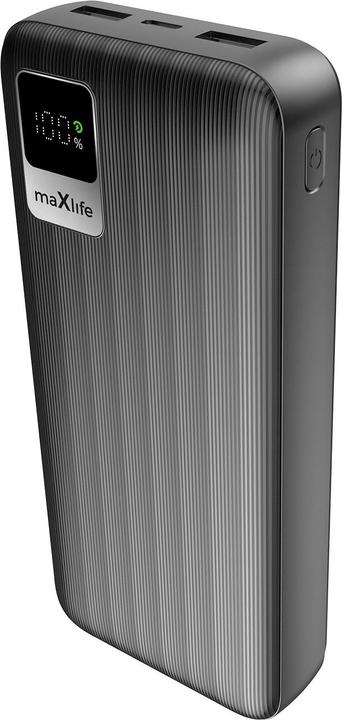 Maxlife power bank MXPB-07 20000 mAh black (20000 mAh, 10 W)