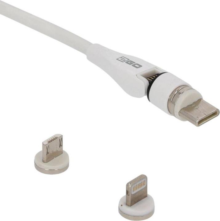 Productafbeelding 2GO 797317 USB-kabel USB B USB C/Micro USB B/Lightning (1 m)