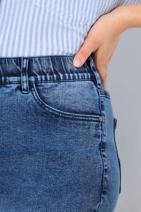 Produktbild Ulla Popken Jeans Sarah, Fransen, schmales Bein, recycelt (58)