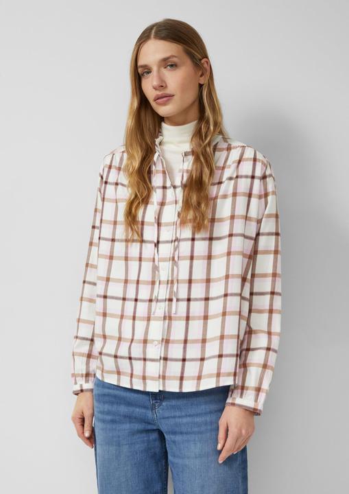 Immagine prodotto s.Oliver Bluse Flanellbluse mit Rüschenkragen (40)