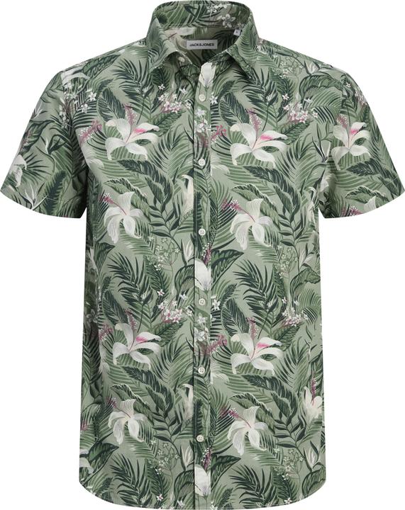 Jack & Jones Jjhawaii Aop Shirt Ss Ln
