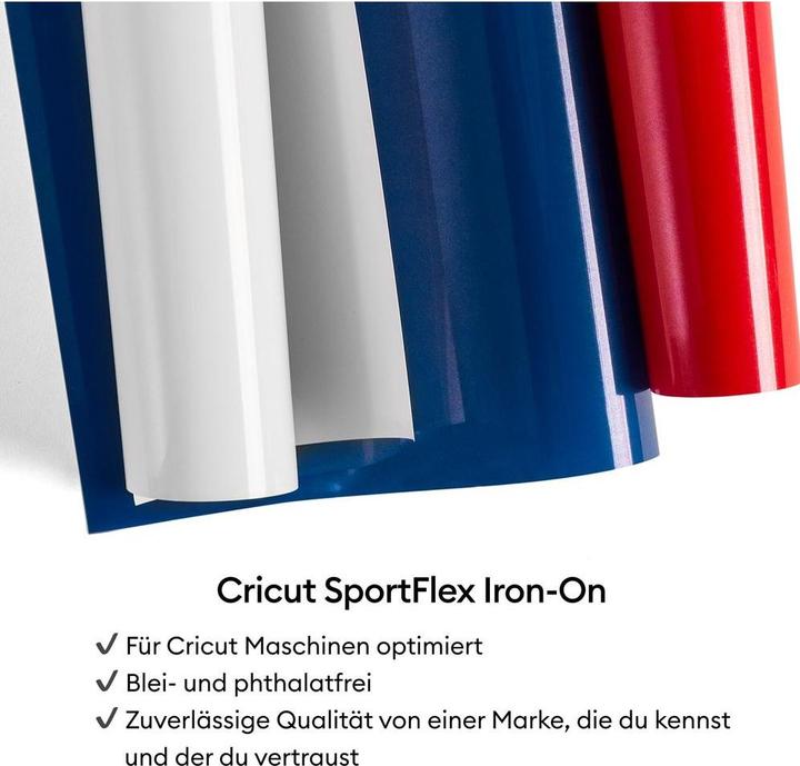 Actual product image Cricut Aufbügelfolie Sportflex 30 x 61 cm, 1 Stück