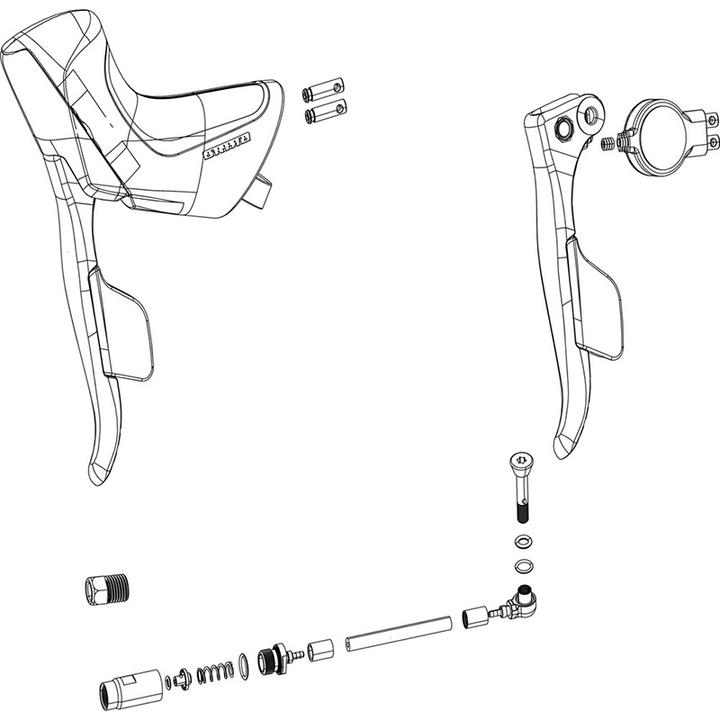Actual product image Sram Hydraulic connector Brake line connection for Rival eTap AXS HRD