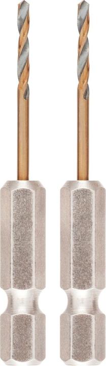 Actual product image DeWalt DT20600QZ HSSG metal twist drill 2 pieces 2 mm total length 55 mm corro (2 mm)