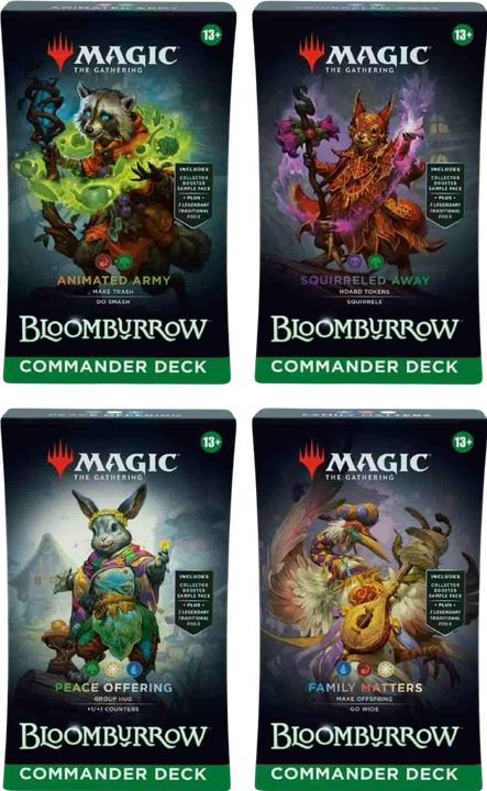 Image du produit Magic the Gathering Magic : The Gathering Bloomburrow - Deck du commandant (Anglais, Pack de boosters)