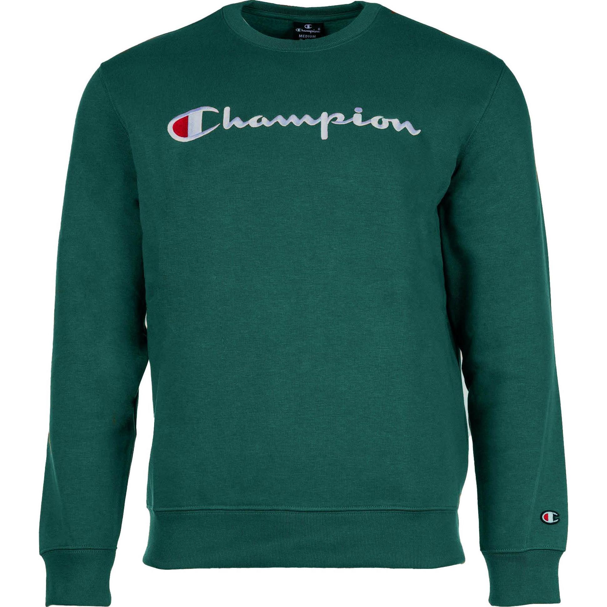 Champion, Herren, Pullover, Sweatshirt Casual Locker sitzend Crewnneck Sweatshirt, Grün, (XL)