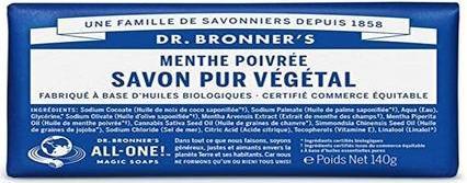 Actual product image Dr. Bronner's Peppermint Solid Soap (Hard soap)