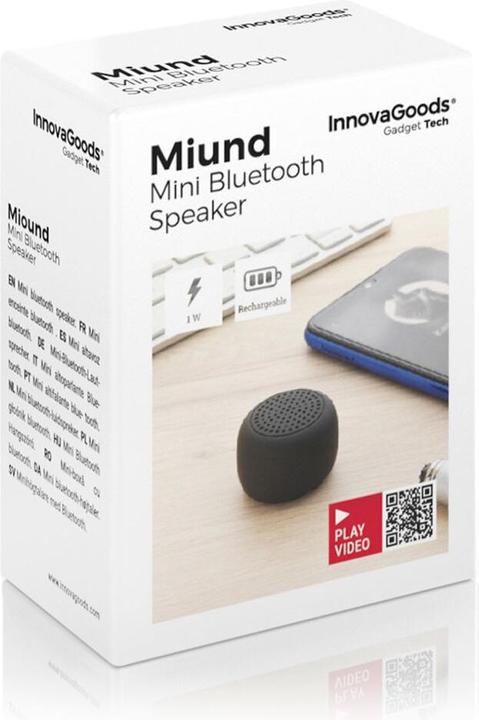 Produktbild InnovaGoods Wiederaufladbarer Tragbarer Wireless Mini-Lautsprecher Miund