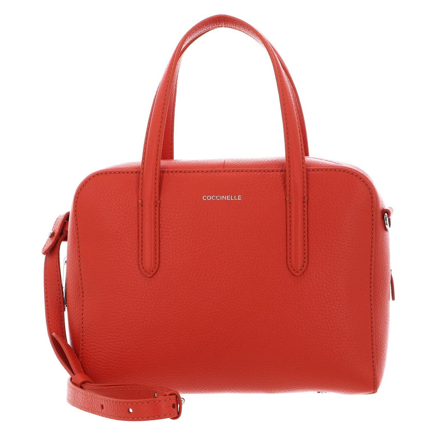 Coccinelle, Damen, Handtasche, Swap Handbag Grained Leather, Orange
